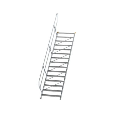 MUNK Aluminium-Treppe Stufen 45° 15 Stufen