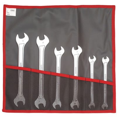 Facom Doppelgabelschlüssel extra flach Satz in Tasche, 6-tlg.