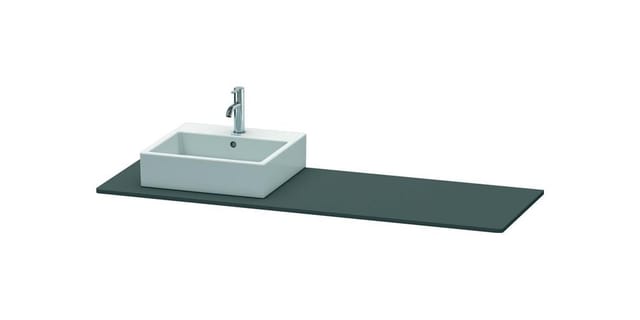 Duravit Konsole XSquare 160x55x1,6cm, m 1 AS, Beck. li, graph m