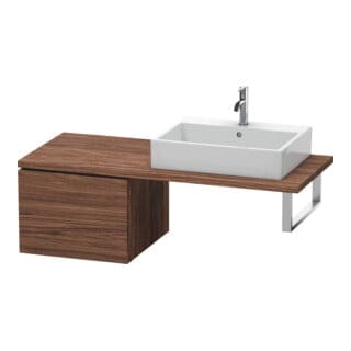 Duravit Unterschrank L-Cube 52x54,7cm, Nussb dkl., f Kons, 1 Auszug