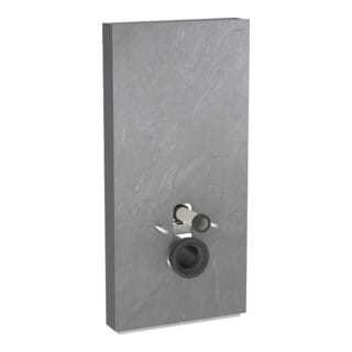 Geberit Wand-WC-Modul Monolith BH 101cm, Fr. Schiefer, S. Alu SW-chrom