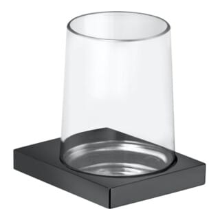 Keuco Glashalter Edition 11 m Echtkr.-Glas + Ha., SW-chrom gebürstet