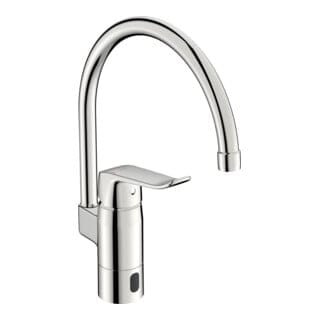 Hansa Infrarot-Spültischarmatur HANSACARE Hybrid/Bluetooth, Batt, Ausl. 178mm, chr