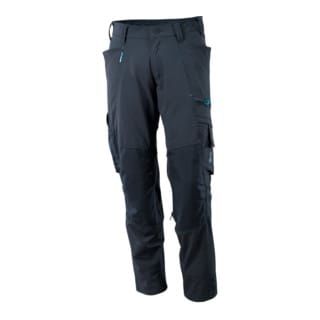 Mascot Hose mit Knietaschen, Stretchstoff Hose Größe 82C68, schwarzblau