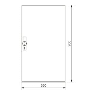 Hager Zählerschrank,universZ 950x550x205,IP44 ZB22S