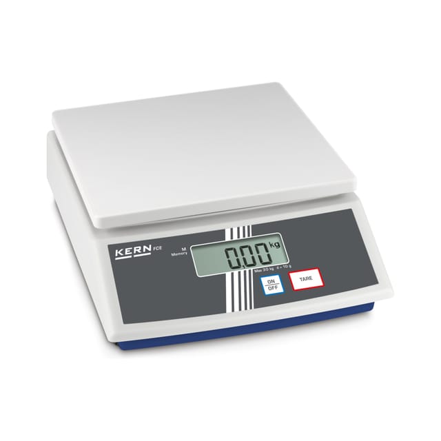 Kern Tischwaage FCE 30K10N+C kalibriert, Wägebereich 30000 g, Ablesbarkeit 10 g