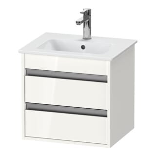 Duravit Waschtischunterschrank Ketho Compact 50x41,2x48cm, 2 Schubk., wandhängend, we hgl
