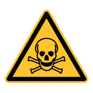 Eichner Warnschild Warnung vor tödlicher Gefahr 31,5 cm PVC