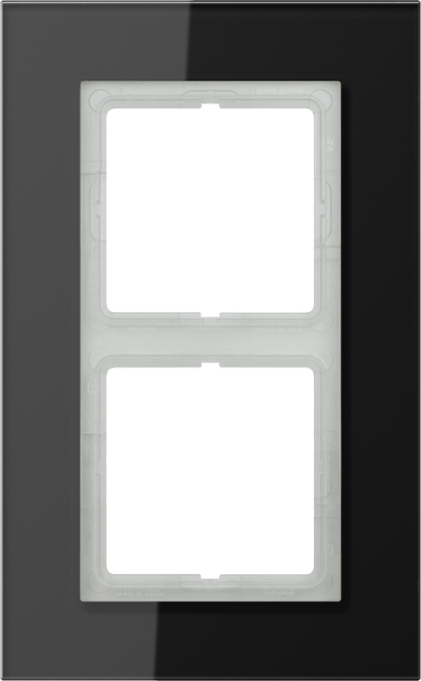 Jung Glasrahmen 2-fach sw waage/senkrecht LSP 982 GL