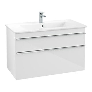V&B Waschtischunterschrank Venticello 95,3x59x50,2cm, B mit, Gr. chr, glo wh.