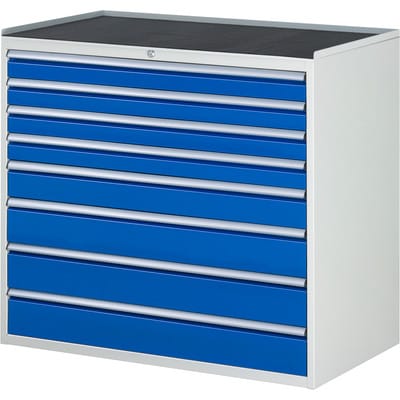 Rau Schubladenschrank m. Anti-Rutsch-Matte 8 Schubl.-XXL 4x90 1x120 3x150mm