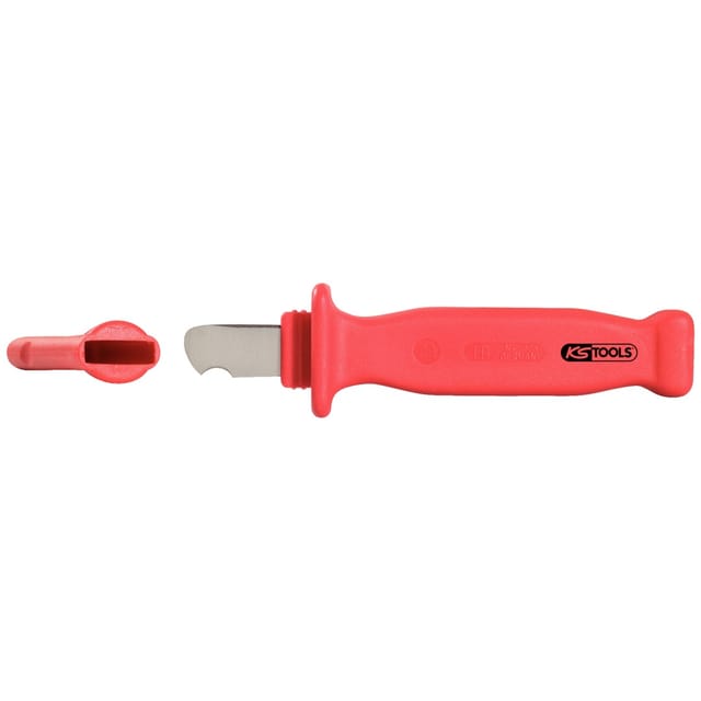 KS Tools Isoliertes Abmantelungsmesser, 182mm