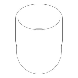 hansgrohe Becher Axor Logo einzeln, Kunststoff