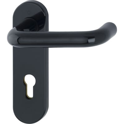 HOPPE FH-DRG,Kurzschild Paris FS-K138/353K PZ,9/72,oval tiefschwarz,AP