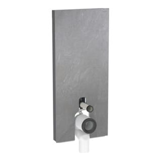 Geberit Stand-WC-Modul Monolith BH 114cm, Fr. Schiefer, S. Alu SW-chrom