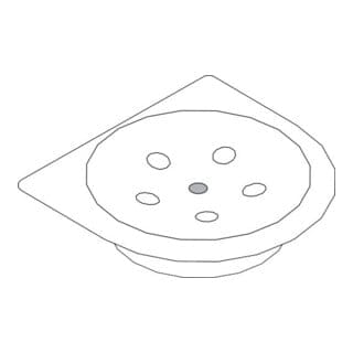 hansgrohe Seifenschale Axor Logo Polis klein klein, einzeln