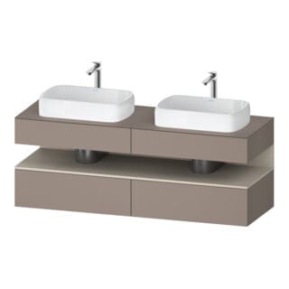 Duravit Waschtischunterschrank Qatego 160x55x60cm, T m/ba m, Pl, Beck. beids.