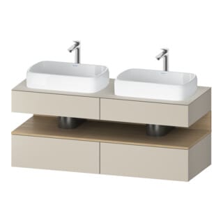 Duravit Waschtischunterschrank Qatego 140x55x60cm, E na/tau m, Pl, B beids.