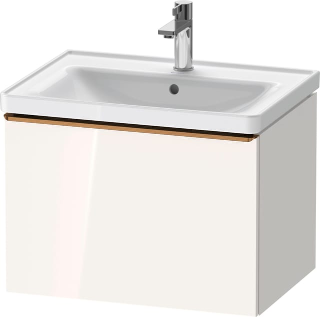 Duravit Waschtischunterschrank D-Neo 63,4x45,2cm, b geb/w hgl, 1 Ausz., wandhängend