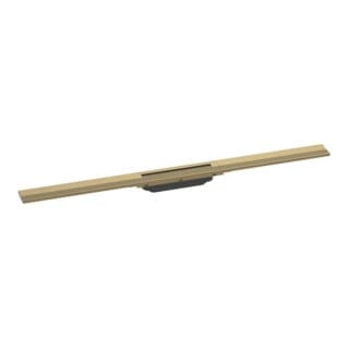 hansgrohe RainDrain Flex Duschrinne 900mm, brush. bronze, Fertigset, kürzbar