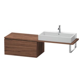 Duravit Unterschrank L-Cube 82x54,7cm, Nussb dkl., f Kons, 1 Auszug