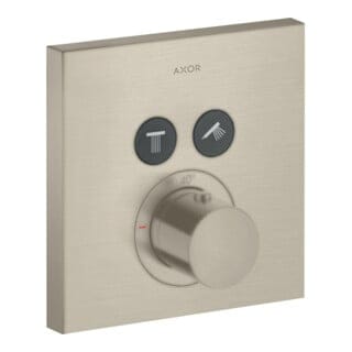 hansgrohe Fertigmontageset ShowerSelect UP-THM, 2 Verbr., eckig, brushed nickel