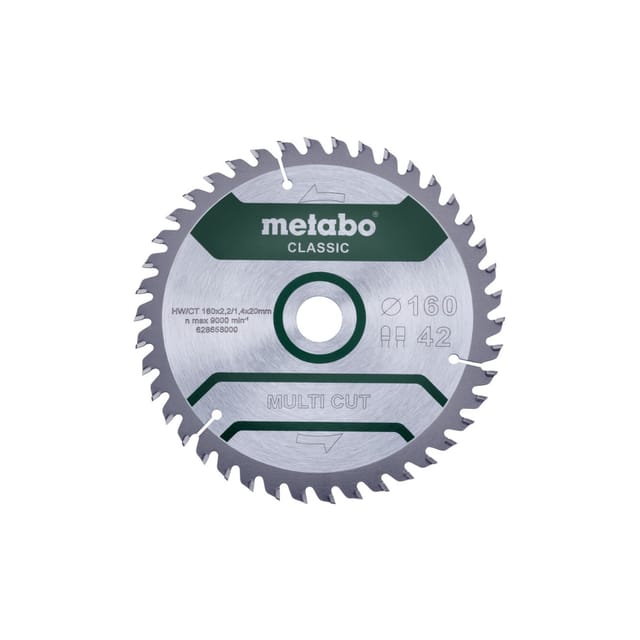 Metabo Sägeblatt "multi cut - classic", 160x2,2/1,4x20 Z42 FZ/TZ 5° /B