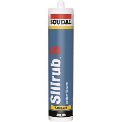 Sanitärsilikon Silirub S transp.300ml Kartusche SOUDAL