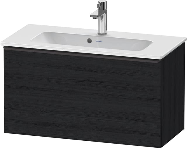 Duravit Waschtischunterschrank D-Neo Compact 81x37,2, sw/Ei sw, 1 Ausz., wandhängend