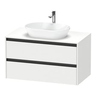 Duravit Waschtischunterschrank Ketho.2 100x55cm, w m, Pl m 1 Ausschn, wandhängend