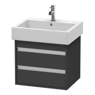 Duravit Waschtischunterschrank Ketho 55x44cm, graph ma, 2 Schubk., wandhängend