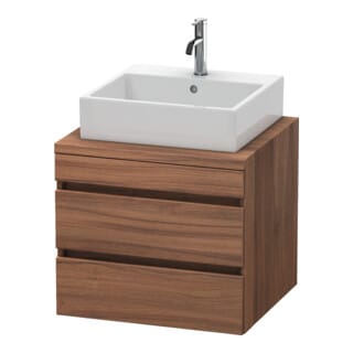 Duravit Waschtischunterschrank DuraStyle 60x54,8cm, Nussb Nat, f Kons, 2 SchKa.