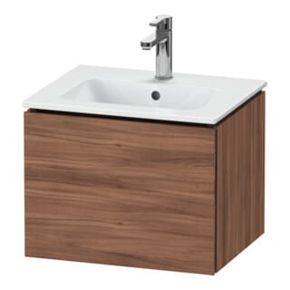 Duravit Waschtischunterschrank Compact L-Cube 52x42,1x40cm, 1 Ausz., wandhängend, Nussb Nat