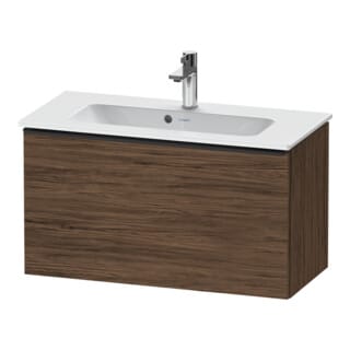 Duravit Waschtischunterschrank D-Neo Compact 81x37,2, sw/Nuss dkl., 1 Ausz., wandhängend