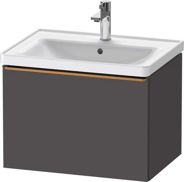 Duravit Waschtischunterschrank D-Neo 63,4x45,2cm, b geb/Gra m, 1 Ausz., wandhängend