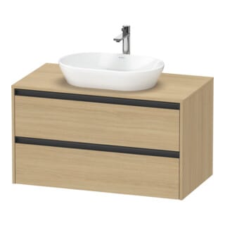 Duravit Waschtischunterschrank Ketho.2 100x55cm, E N, Pl m 1 Ausschn, wandhängend