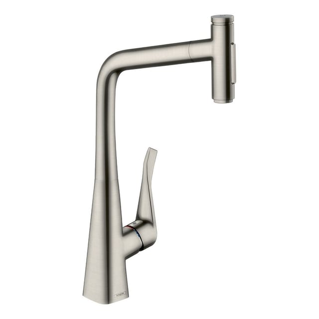 hansgrohe 2-Loch-Spültisch-Einhebelmischer Metris Select M71-320 ED, schwenkb. Ausz.-Ausl., 2jet, sBox