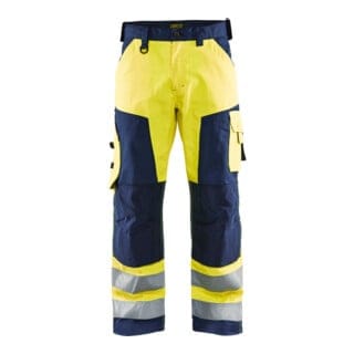 Blakläder Warnschutz-Bundhose, gelb / marineblau, Konfektionsgröße 27