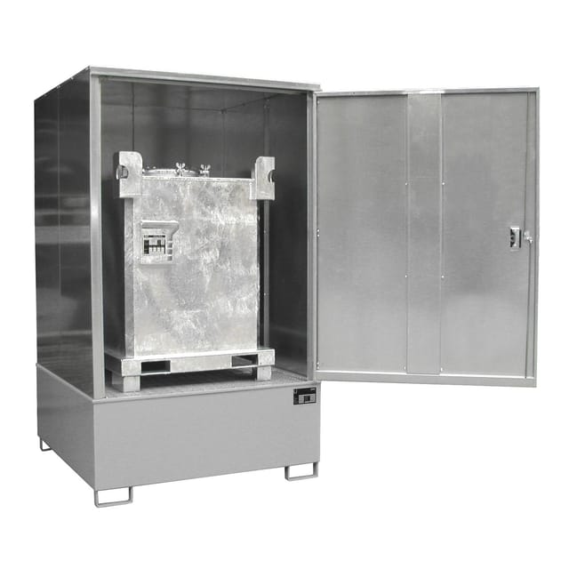 Bauer Südlohn Gefahrstoff-Schrank GS-4, lackiert, Mausgrau