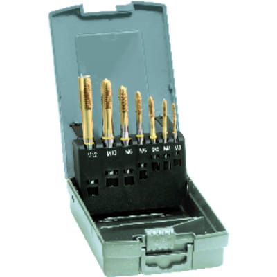 GÜHRING Maschinengewindebohrer- Set DIN371/376 HSSE TiN Form B M3-12