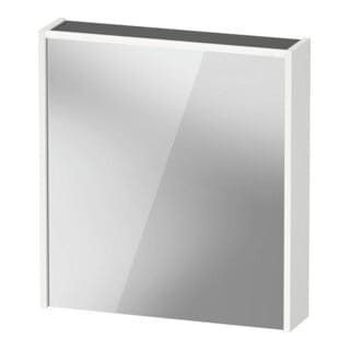 Duravit LED-Spiegel D-Code 2.0 m Steckd. 65x70x5cm, Lichtf oben, links, weiß matt