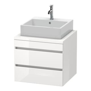 Duravit Waschtischunterschrank DuraStyle 60x54,8cm, we. hgl, f Kons, 2 SchKa.