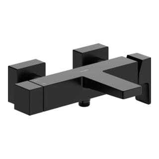 Duravit Wannen-Einhebelmischer Manhattan AP, Wandmontage, schwarz matt