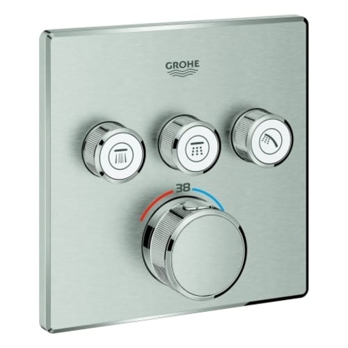 Grohe Fertigset Grohtherm Smartcontrol superst., eck, UP-THM, 3 Absperrventile