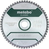 Metabo Sägeblatt "multi cut - classic", 254x2,6/1,8x30 Z60 FZ/TZ 5°neg