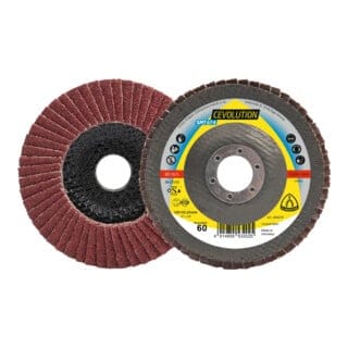 Klingspor SMT 674 Schleifmopteller Keramik, 125 x 22,23 mm Korn 40 gewölbt