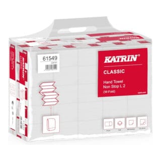 KATRIN Class. Non-Stop L2 weiß 2-lagig 24 x 32cm Handy Pack