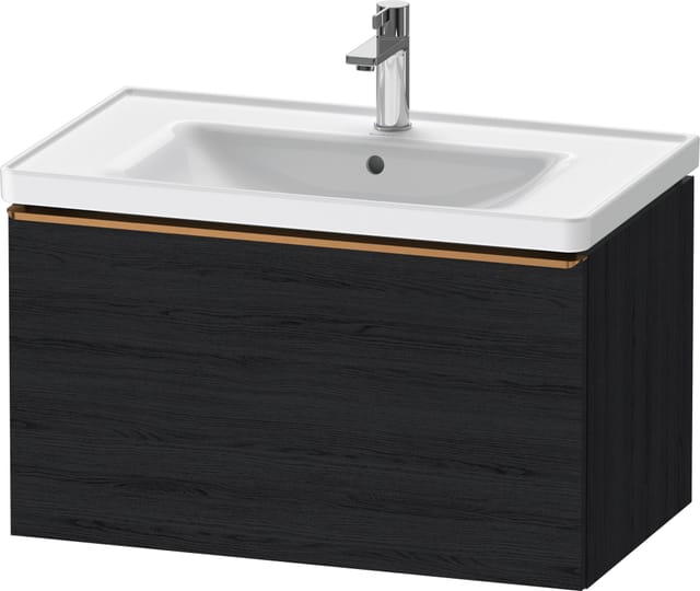 Duravit Waschtischunterschrank D-Neo 78,4x45,2cm, b geb/Ei sw, 1 Ausz., wandhängend