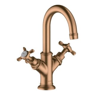hansgrohe Zwei-Griff-Waschtischarmatur 160 Axor Montreux m KrG, ZugstAblGar, f HWB, brush. bron