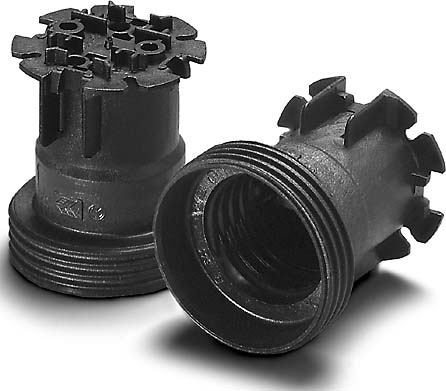 Houben Fassung E27 Thermopl.,sw,Agw 504302